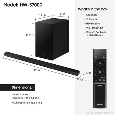 Samsung HW-S700D 3.1 Soundbar