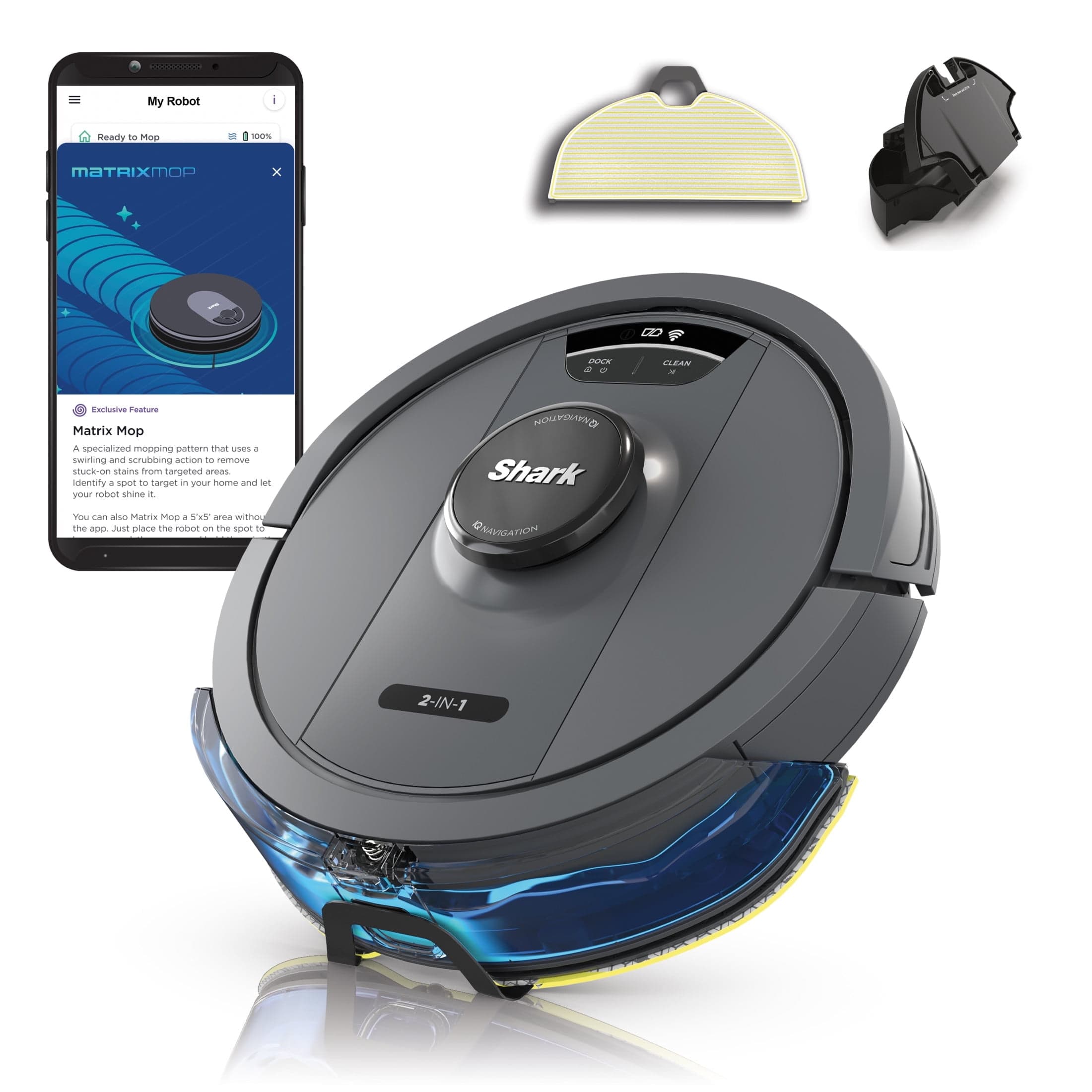 Shark Matrix RV2400WD 2-in-1 Robot Vacuum and Mop