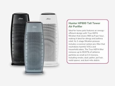 Hunter HP600 Tall Tower Air Purifier